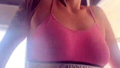 amateur heads to gym with buttplug in big ass for outdoor fetish fun. she gets home with wet pussy ready for anal action