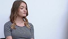 In the office, a naughty teen 18+ eagerly pleases the officer by sucking his hard cock in this full storyline movie.