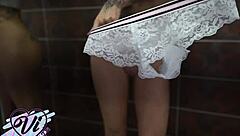 Do you want to see this tattooed teen with a big ass changing her beautiful panties right now?