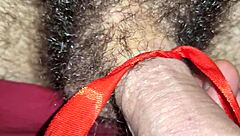 teasing my tied up dick until i drip and cum