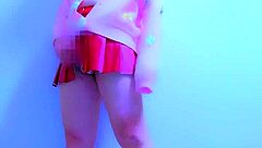 Blonde Stepsister Takes Rough Doggystyle Pounding from Big Cock. Creampie Fills Her Tight Wet Pussy Before Family Dinner