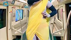 Why Did Stepmother Remove Her Clothes In A Crowded Metro With Big Tits?