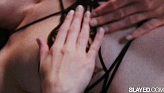 Lena feels insatiable hunger while devouring Olivia's delectable body in close encounter.