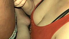 hey, just messing around with this huge black cock toy, sucking it sloppy like a redhead pro