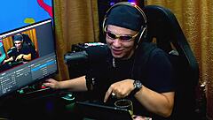 Martina Olivera offers two reais or a mysterious gift in her outdoor public podcast interview. She chats in the shack with teen guests.