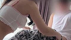 i rode his cock so hard i came twice... felt amazing in the garage with my shaved pussy