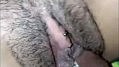 hairy pussy masturbates i penetrate her and cum inside then i shave her completely search us also juanlatino4