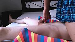 Hey, check out this petite Latina teen riding rough on tight ass with her friend