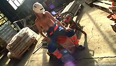 hey, check out shelby moon having fun with her big natural tits at work, ripping clothes off.