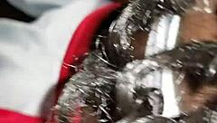 oh man, check out my girlfriend deepthroating that black cock like a pro