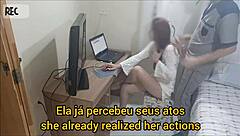 Novinha Sozinha Em Casa Recebe O Manutencista Tarado with Cum on Ass and Dirty Talk