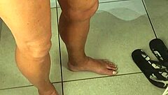 feeling the rush as i stroke my big cock outdoors in public flashing handjob