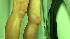 feeling the rush as i stroke my big cock outdoors in public flashing handjob