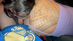 운전하다가 누가 내 큰 자지 빨아줘서 벌금 먹었어, 그 이야기야