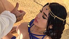 i'm an egyptian goddess with big natural tits and curvy ass loving big cocks fucking me doggystyle in the desert - alejandra palacios