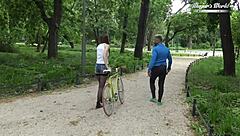 Behind the scenes shows brunette slut Alice Maze getting her ass fisted and pounded in anal action