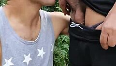 Hey, this amateur babe sucked the hung farmer in the middle of the road while his friend filmed everything