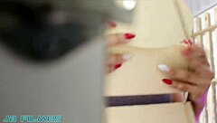 Married brazilian woman with curvy ass and natural tits gets wet pussy fucked by black truck driver during the move.