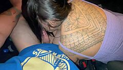 운전하다가 누가 내 큰 자지 빨아줘서 벌금 먹었어, 그 이야기야