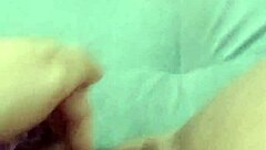 Pov juicy young Latina masturbates her big meaty pussy in Minnie shorts moaning with intense horniness while fingering herself wildly