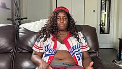 Olympic Athlete Althea Charles Bent Over In Doggystyle With Big Natural Tits And Curvy Ebony Body