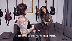 Colombian Babe's First Lesbian Experience With Photographer Licking Pussy