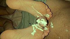 Who Knew at 18 You'd Give Footjob with Toothpaste on Feet While Deepthroating and Gagging on Cock