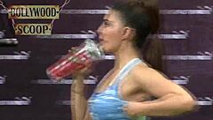Hey, check out Jacqueline Fernandez in this hot exercise video routine