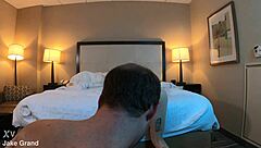 hot tatted woman experiences cum dripping out after creampie