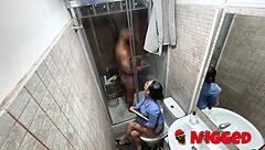 Dirty Secretary Roma Amor Teases And Pounds A Massive Black Cock Hard