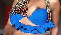 in this video, african tight pussy temi the baddie gets horny for dick and uses dildo to cool off