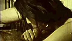 this asian chick dives into interracial hairy fucking in a retro vintage scene