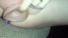 girlfriend enjoys some fun time playing with her favorite toys in a relaxed session