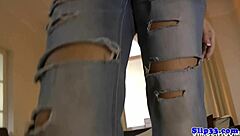 Amateur Teen 18+ Rides and Sucks Old British Male in Hot Casting Session!