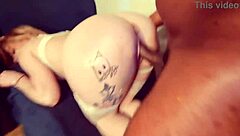teasing interracial striptease with baby kitten leads to big black cock doggystyle pov fucking and ass shaking