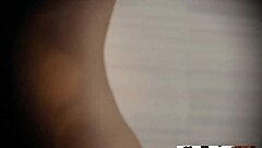 i caught my stepsister hiding in the bathroom during quarantine, spying through the keyhole as she chased that orgasm...