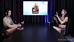 what's the hottest part of debora andrade and vitoria beatriz in that casting interview? watch their glamorous group moments outdoors on sheer red