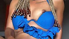 in this video, african tight pussy temi the baddie gets horny for dick and uses dildo to cool off