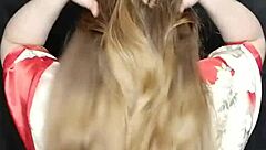 I noticed something unusual with my stepmom's long hair but she stayed calm about it