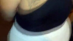 Offering Money to Harass Curvy Venezuelan Milf in Red Thong for Public Sex