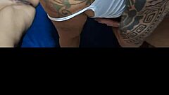 I bought a king bed and inaugurated it with my blonde friend, then we both got cum in mouth from my husband