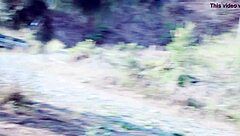 Piss stop turns into urgent outdoor pee and cock sucking by asian girl tina