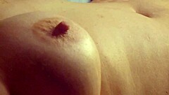 release on my chest then i'll play with my toy in homemade style