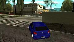 playing mta while my stepsister gives me a hand.