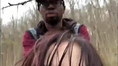 Masked Goth Emo Toy Bent Over And Creampied In Outdoor Public Interracial Fuck