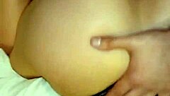 Amateur guy fucks his dancer girlfriend in lingerie without her knowing he records it. She has big ass from exercise in this sexy homemade scene.