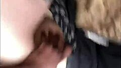 Masked Goth Emo Toy Bent Over And Creampied In Outdoor Public Interracial Fuck
