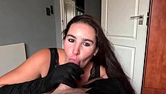 hey, feel this pov handjob and blowjob with my satin gloves until you cumshot everywhere?