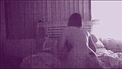 Amateur brunette couple fucks loudly with boyfriend and girlfriend moaning in orgasm