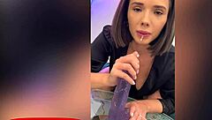 feet fetish dildo play!